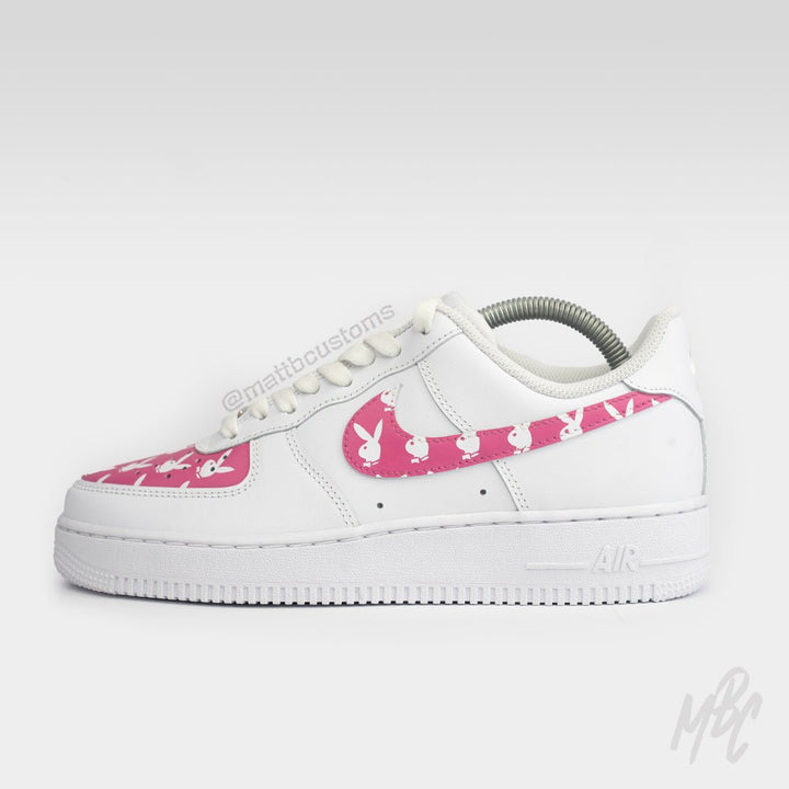 Play Bunny Panels - Air Force 1 Custom Nike Sneakers