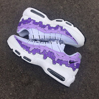 Purple Dripping - Air Max 95 Custom Nike Sneakers