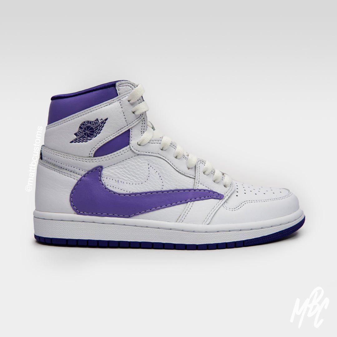 Purple Reverse Swoosh - Jordan 1 High | UK 4 Womens Nike Sneakers