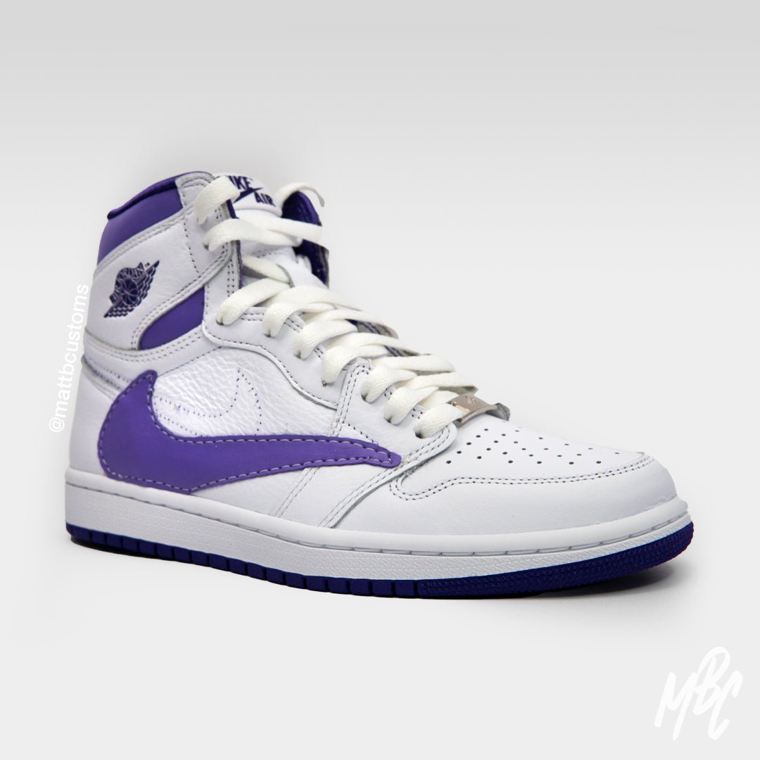 Purple Reverse Swoosh - Jordan 1 High | UK 4 Womens Nike Sneakers