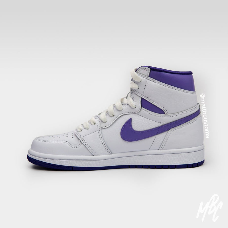 Purple Reverse Swoosh - Jordan 1 High Nike Sneakers