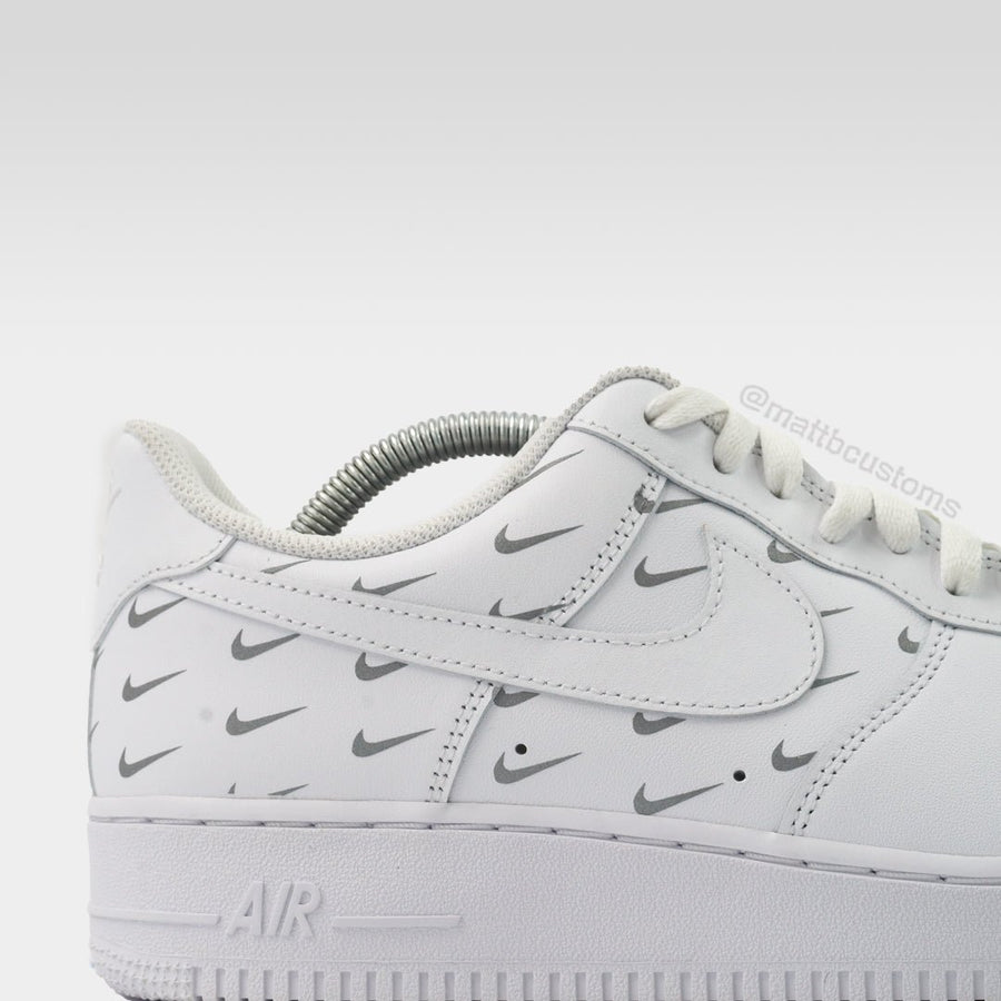 Reflective Mini Swoosh - Air Force 1 | UK 11 Nike Sneakers