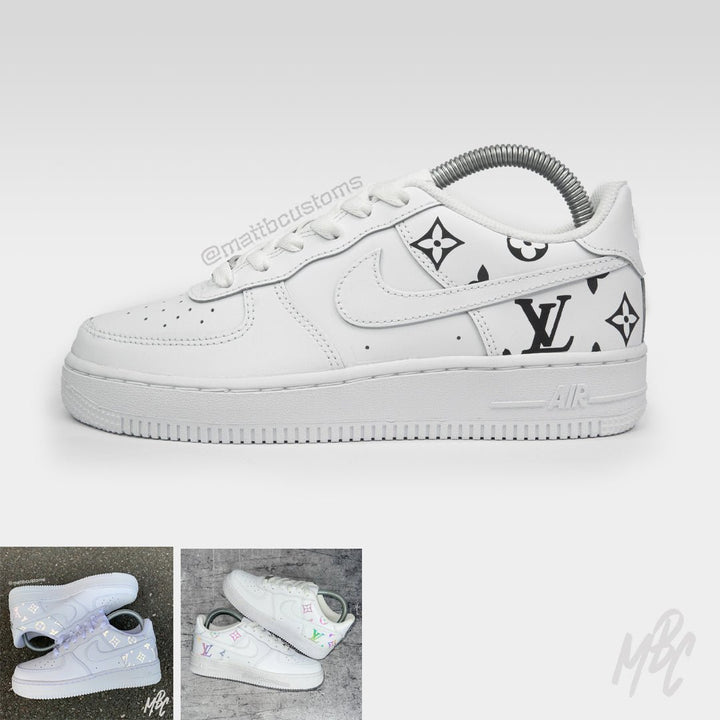 Nike, Shoes, Nike Air Force Custom Design Shoe With Louis Vuitton Horizon  Of Los Angeles