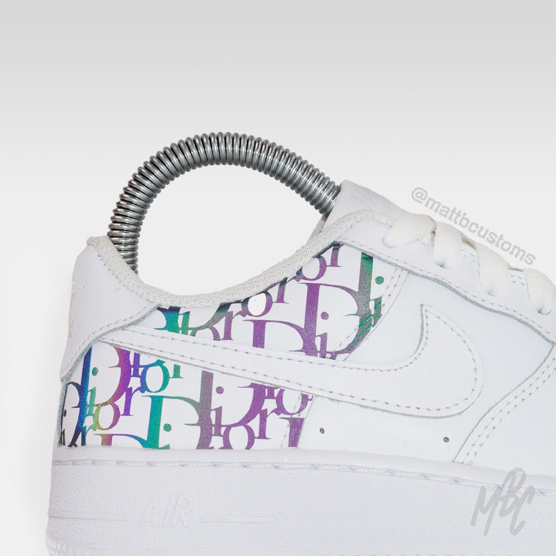 Reflective Oblique Monogram - Air Force 1 Custom Nike Sneakers