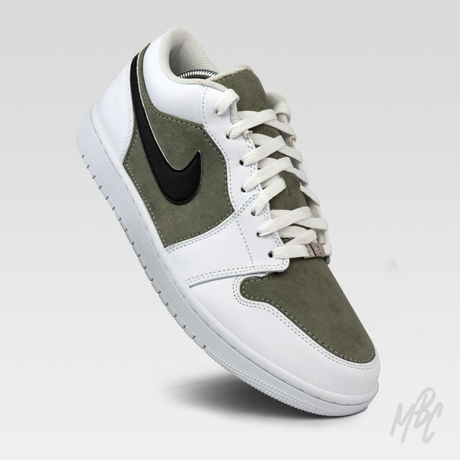 Sage Green Suede - Jordan 1 Low Custom Nike Sneakers
